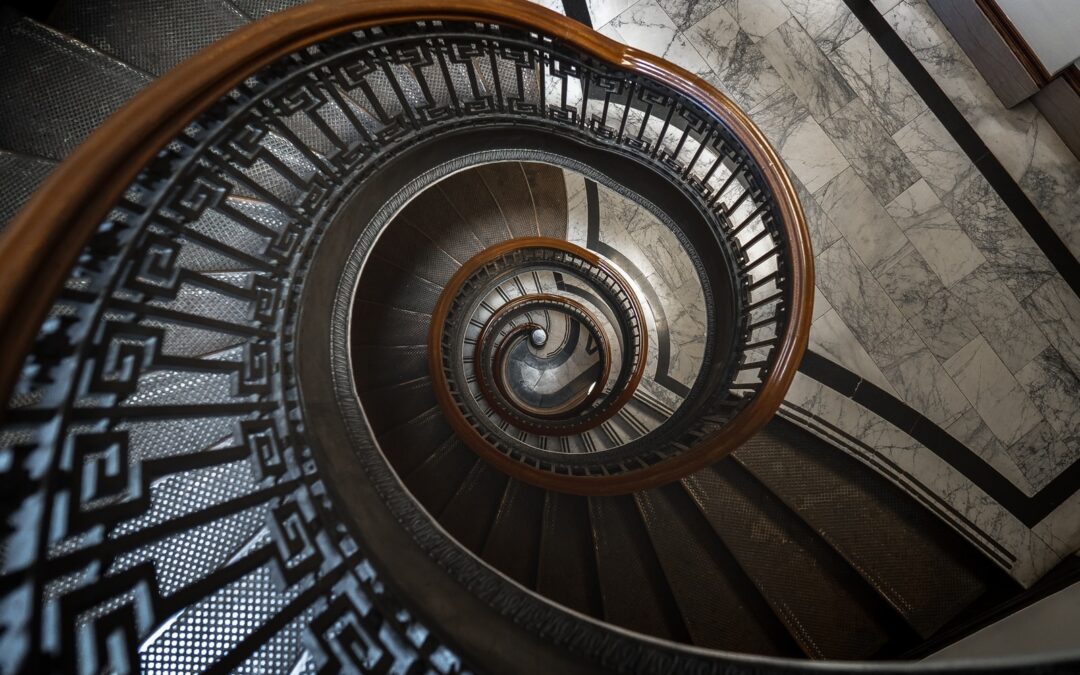 A staircase for waiting in silence