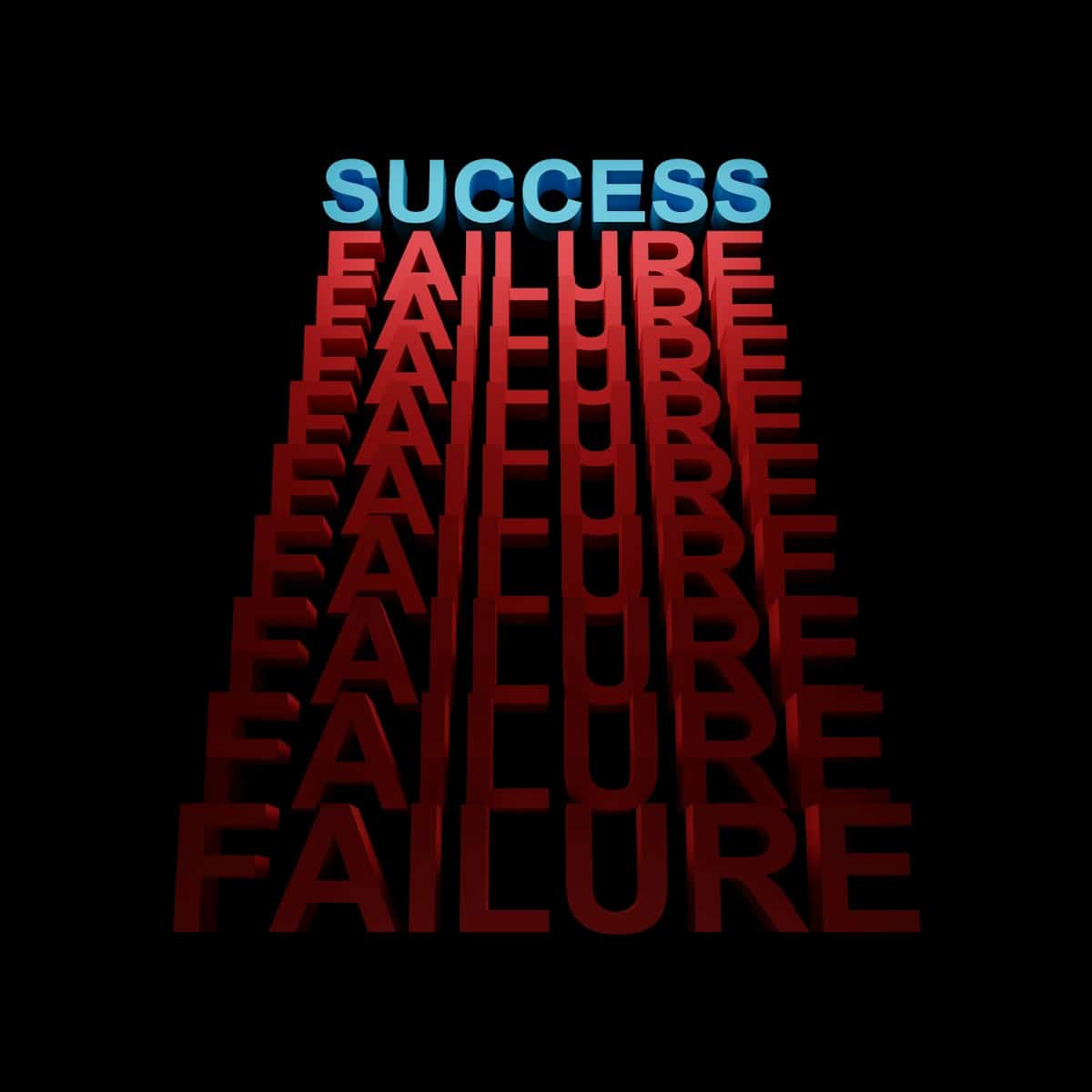Photo by MJH SHIKDER the words success and failure are arranged in a pyramid
